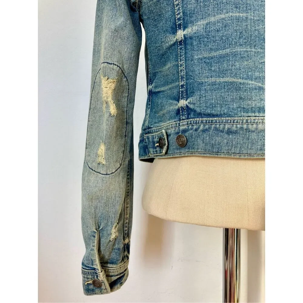 NEW Free People Women’s 0 Baja Denim Jacket - Picture 15 of 16